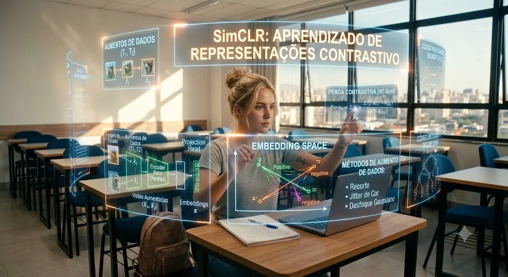 SimCLR: Aprender por Contraste e Pagar pelos Negativos